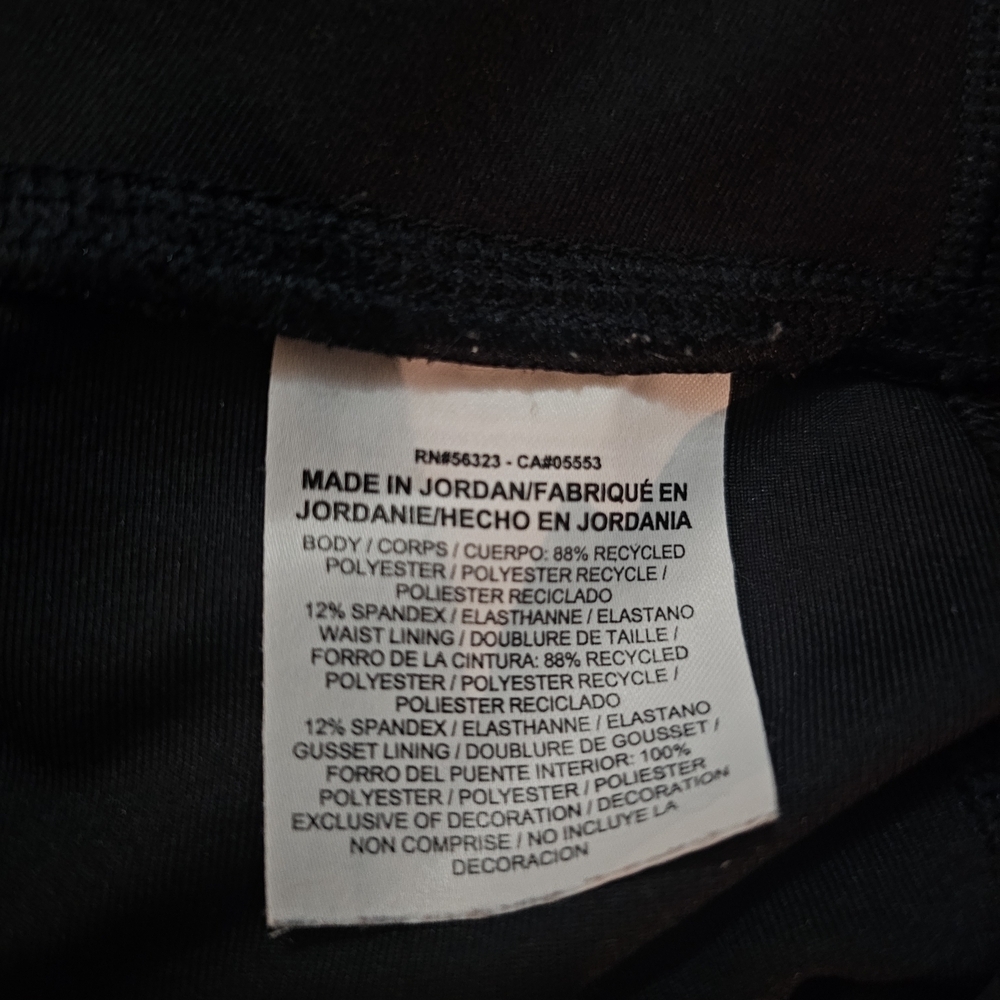 Capris Nike Go Dri Fit High Rise Black Womens M - Picture 5 of 14